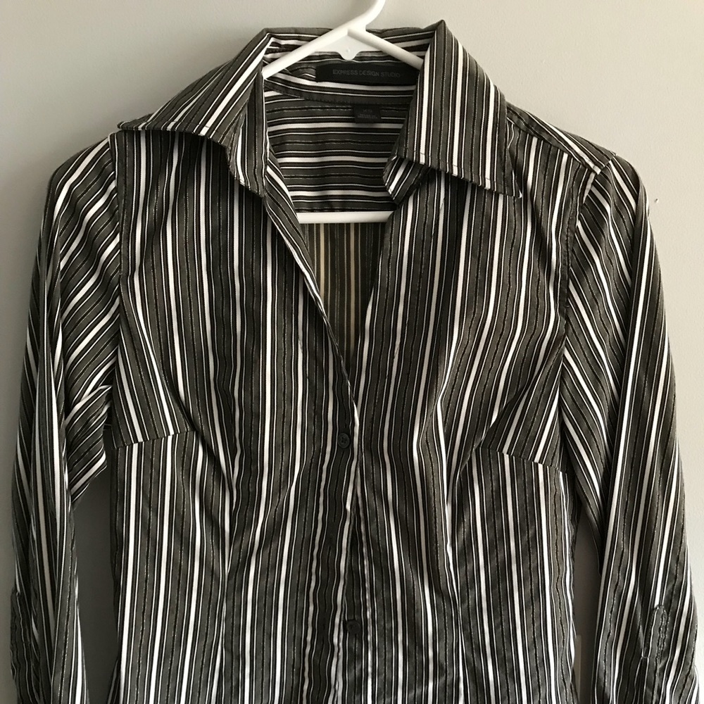 Express button down blouse